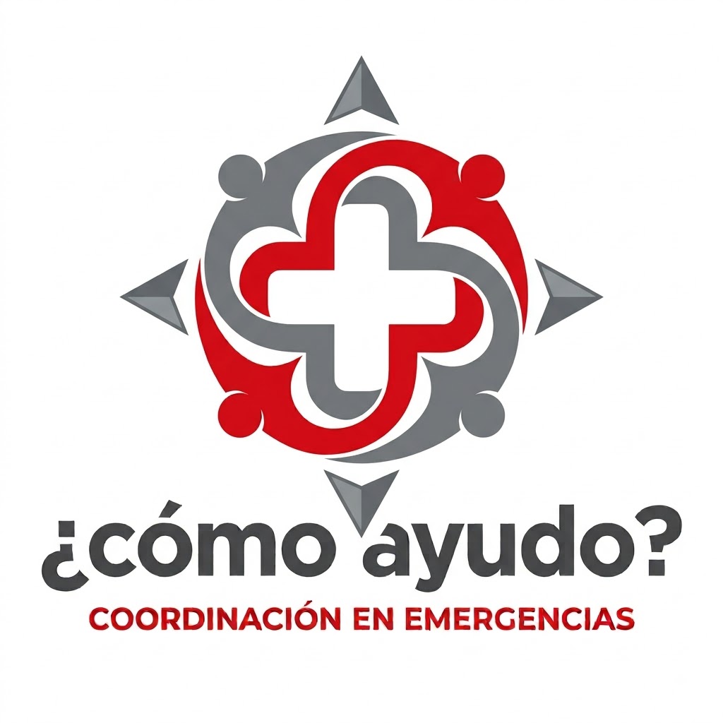 Logo de ¿Cómo Ayudo?, coordinación en emergencias